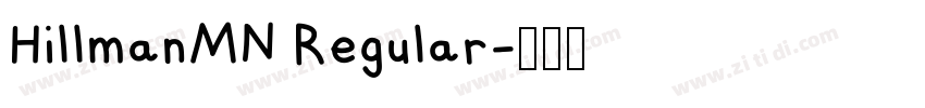 HillmanMN Regular字体转换